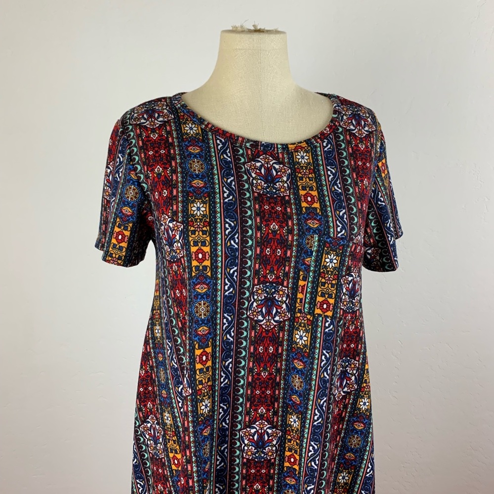 LuLaRoe Patterned Carly Dress - Picture 3 of 6